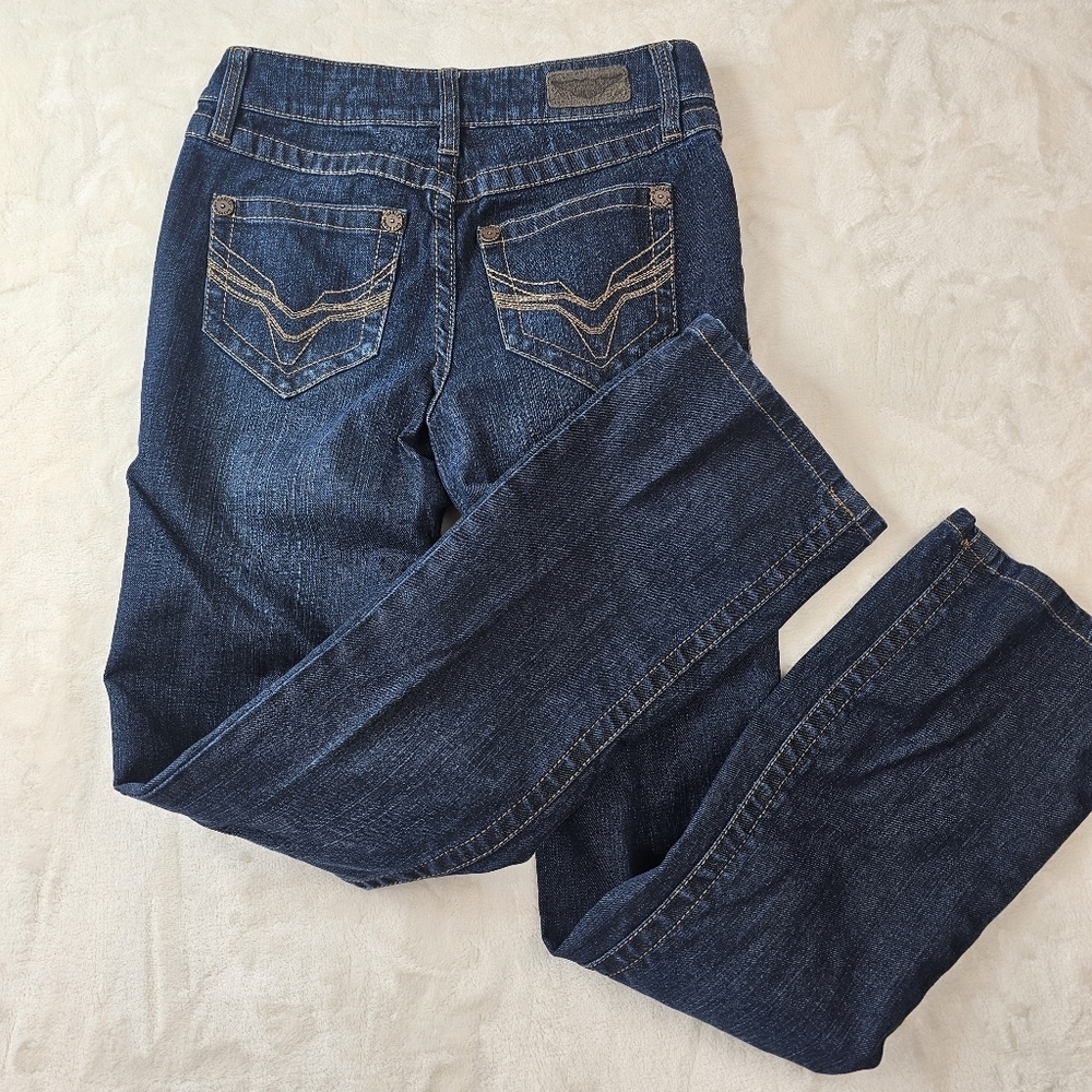 Harley-Davidson Bootcut Jeans Women’s 2 Dark Wash Denim Motorcycle Rider Biker - Picture 12 of 15